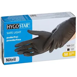 Hygostar Safe Light Einmalhandschuhe schwarz - Größe M