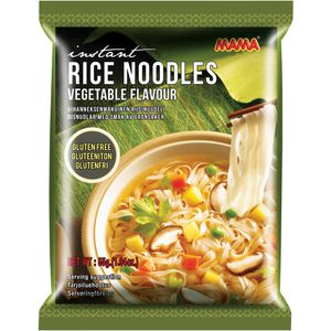 Mama Fertiggericht Rice Noodles Vegetable Flavour, Reisnudeln mit Gemüsegeschmack, je 55g, 24 Stück