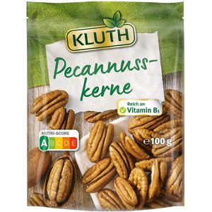 Kluth Pekannüsse ganze Nüsse, naturbelassen, ohne Schale, im Beutel, 100 g