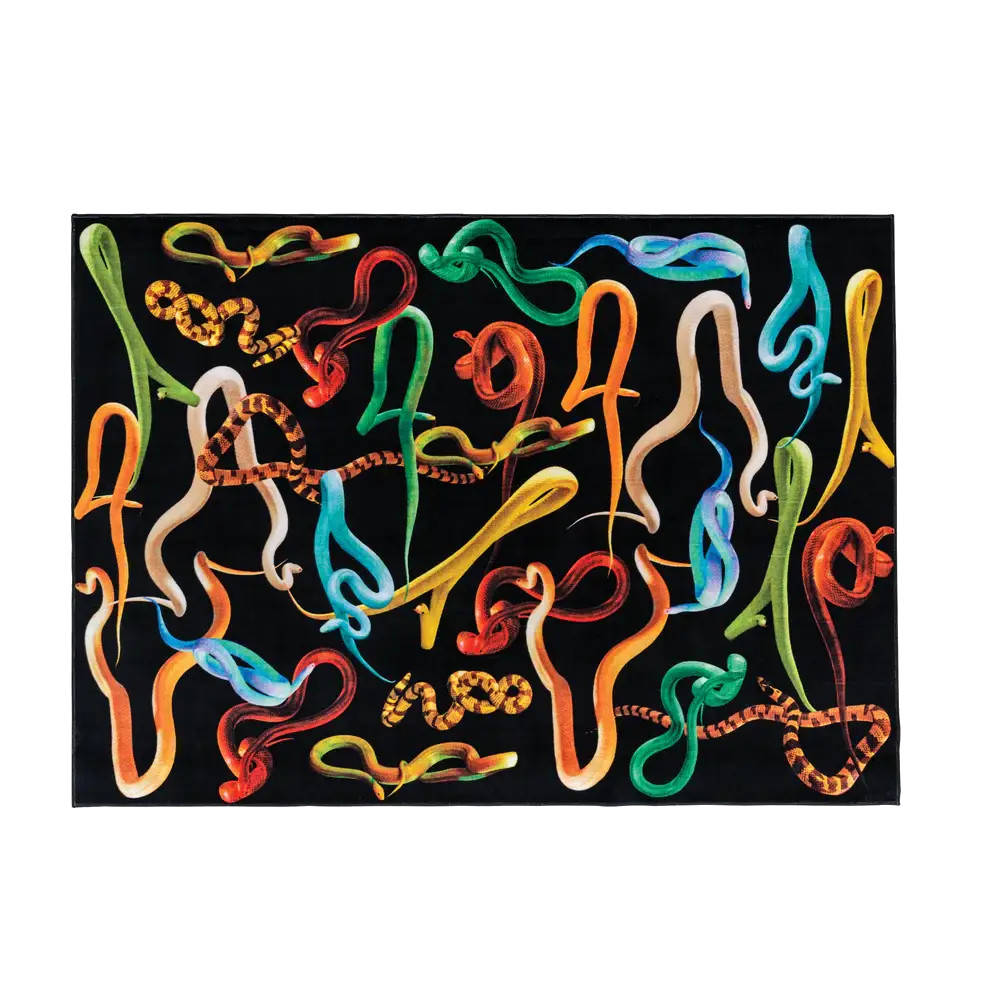 Seletti Snakes rechthoekig vloerkleed