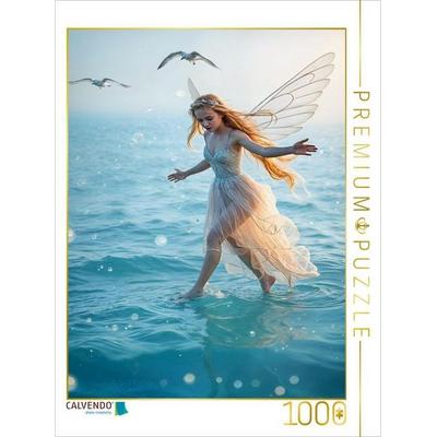 CALVENDO Puzzle Die Meeresfee der Freiheit - Wo Wellen fliegen lernen | 1000 Teile Lege-Größe 64x48cm Foto-Puzzle für glückliche Stunden