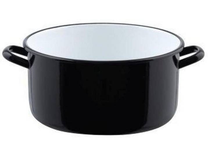 Riess Kasserolle Riesen und Zwerge, Schwarz, Metall, 8 l, 14.2 cm, Kochgeschirr, Töpfe, Kasserollen