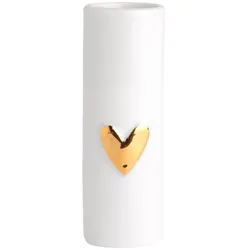 Vase HERZ (DH 3,50x9 cm) - weiß - DH 3,50x9 cm
