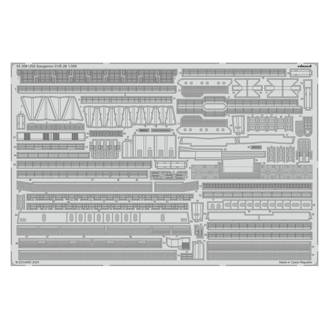 Eduard USS Sangamon CVE-26 TRUMPETER (53309)