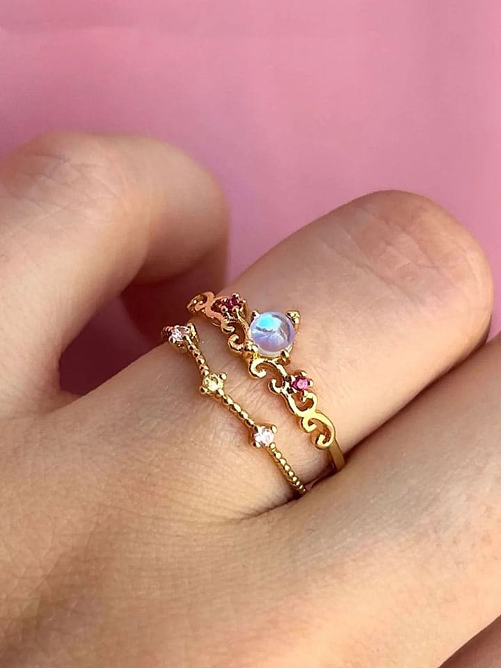 Heliophilia Ring mit Edelsteinen - onesize