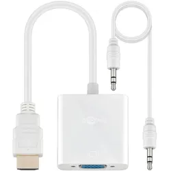 goobay VGA-Adapter HDMI/VGA weiß weiß