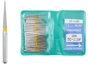 Uplift Essentials 50 Piece Dental Diamond Burs Set High Speed Polishing And Smoothing Drill Tools tc 11ef
