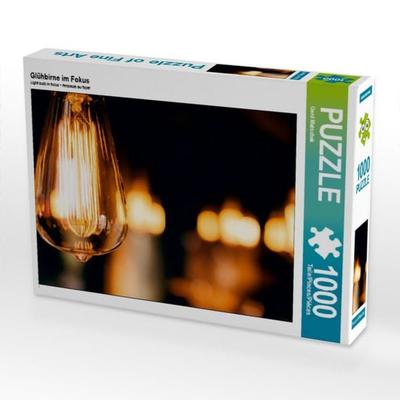 CALVENDO Puzzle Glühbirne im Fokus 1000 Teile Puzzle quer | 1000 Teile Lege-Größe 64 × 48 cm Foto-Puzzle für glückliche Stunden