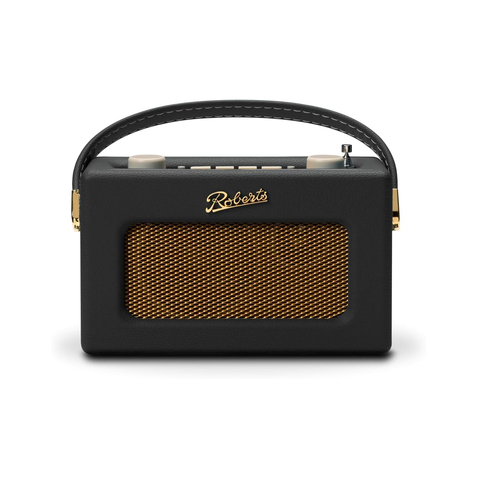 ROBERTS Revival Uno BT black DAB+ Radio (Bluetooth, Wecker, Snooze, Batterie- oder Netzbetrieb, AUX, retro)
