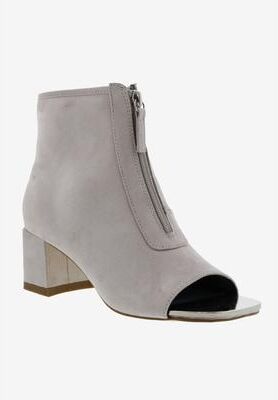 Wide Width Women's Jaded Bootie by Bellini in Grey Microsuede (Size 7 W)