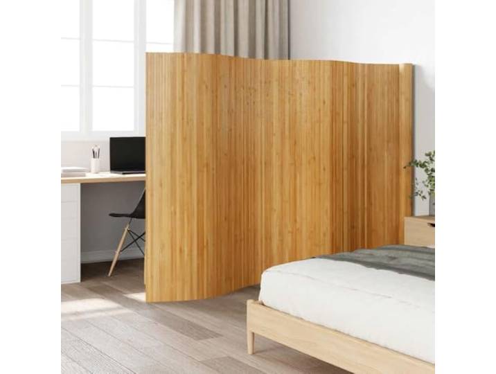 Raumteiler aus Bambus, 600 cm, Natur, Höhe 165 cm Nur für den Innenbereich, faltbares Display, neutrale Farben, Wasserbeständigkeit, einfache Pflege, organisches Design