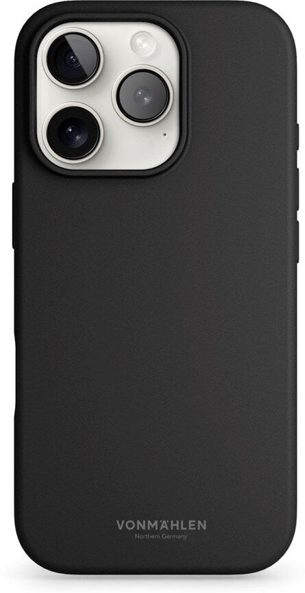 Vonmählen iPhone 16 Pro Eco Silikone Bagside Cover - MagSafe Kompatibel - Black