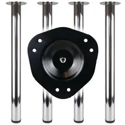 Bmb Tischbein-Set VA-Eff.60mm H.870mm Platten-Befestigung