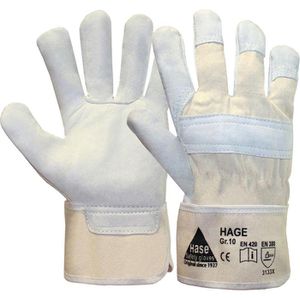 Hase Arbeitshandschuhe Hage, 290900, Echt Leder, beige, Größe 9 / L
