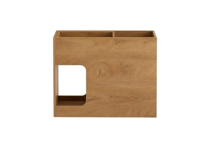 Bout de canapé effet bois avec 1 plateau amovible