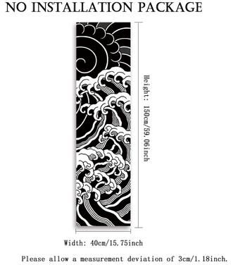 Inspired Living Japanese Wave Tapestry Red Sun Wall Art For Aesthetic Home Decor 2