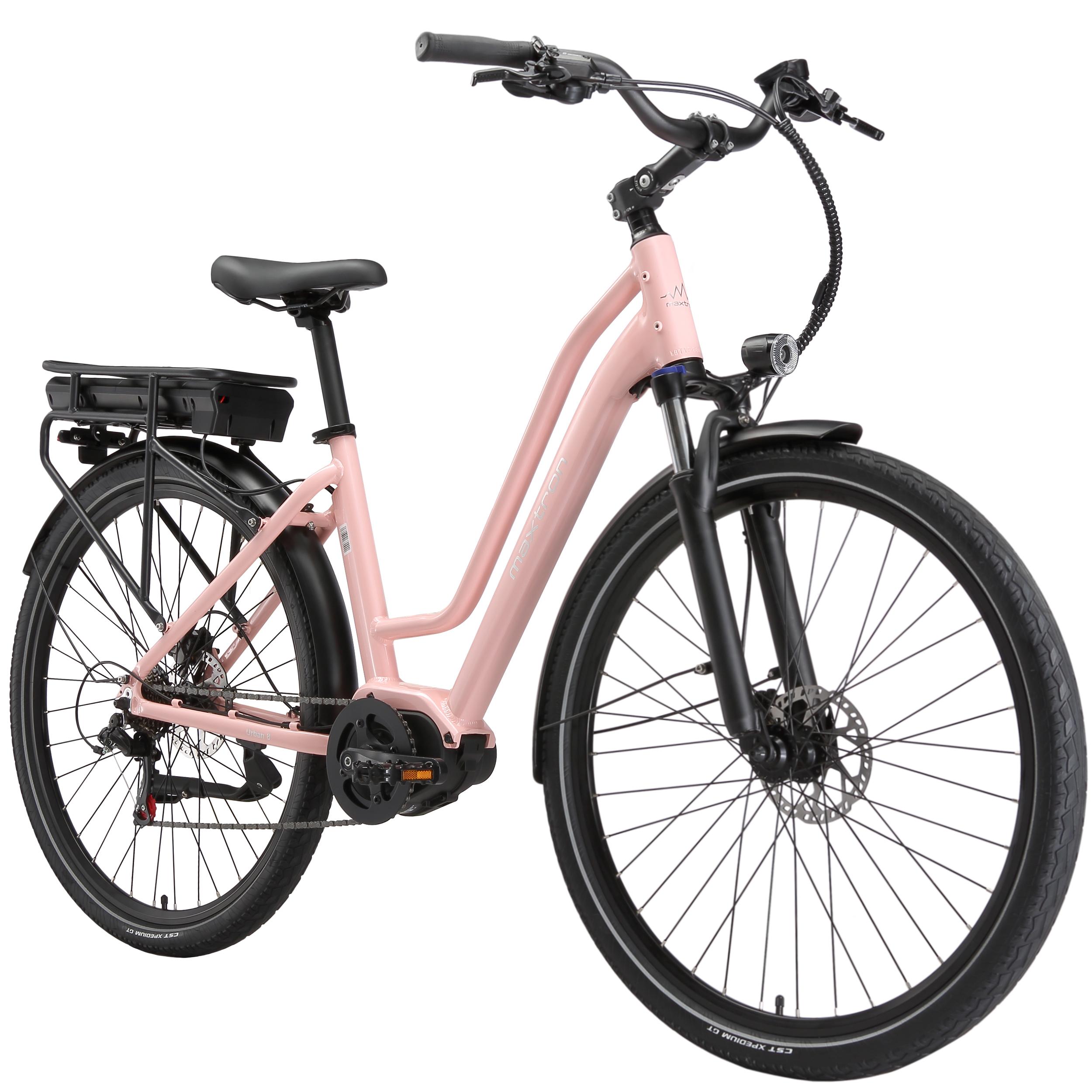 Maxtron Urban 8 E-Bike 28 Zoll, 250W Ananda M60 Mittelmotor, 70Nm Drehmoment, Drehmomentsensor, 36V 12,8Ah Akku, Hydraulikbremsen, Shimano 7-Gang