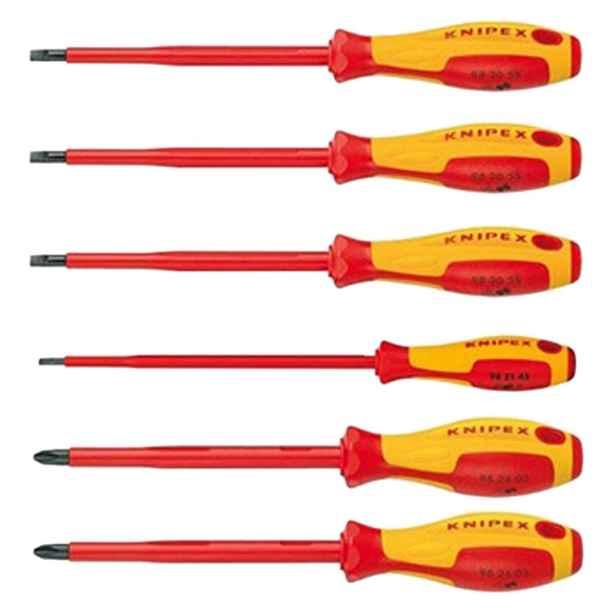 Knipex Schraubendreher-Paket (Phillipps-Kreuzschlitz (PH), Schlitzschrauben) (00 20 12 V01)