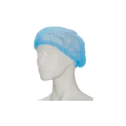 Vlies - Haube Clip | im Polybeutel | 100 Stück Blau