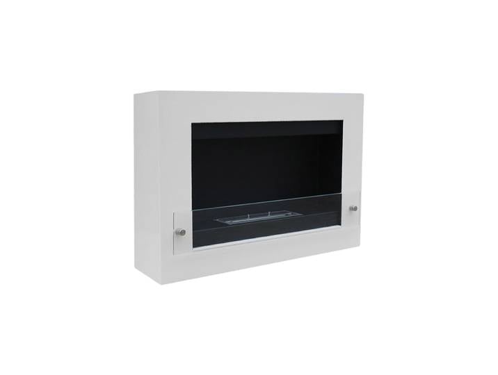 Design Bioethanol Wandkamin „Nebraska“, weiss CACHFIRES