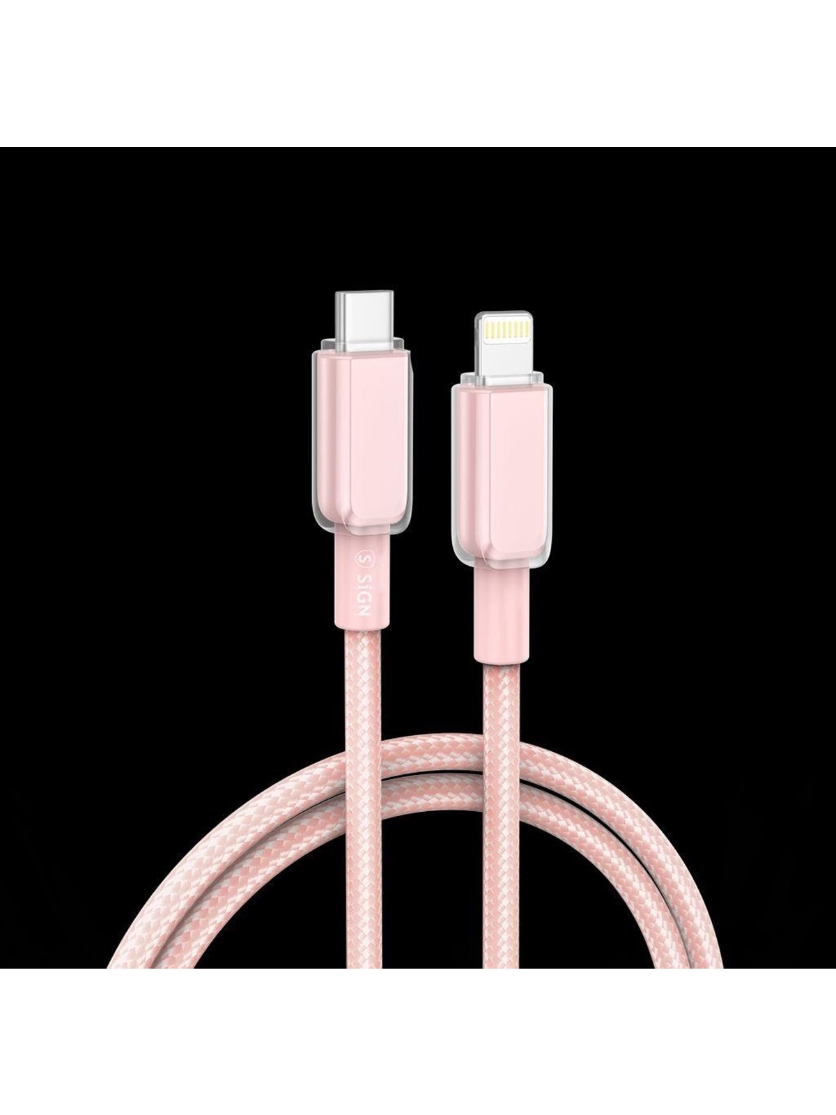 SiGN USB-C to Lightning Cable 30W - 1m - Pink