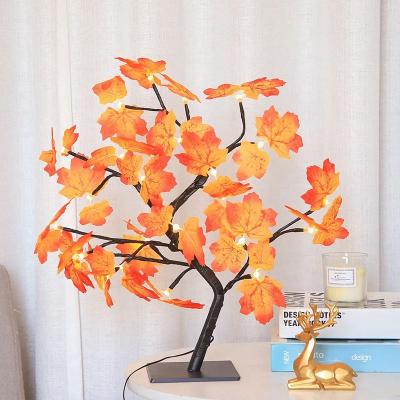 Uplifted Goods LED Rose Leaf Table Lamp Decorative Fairy Light a