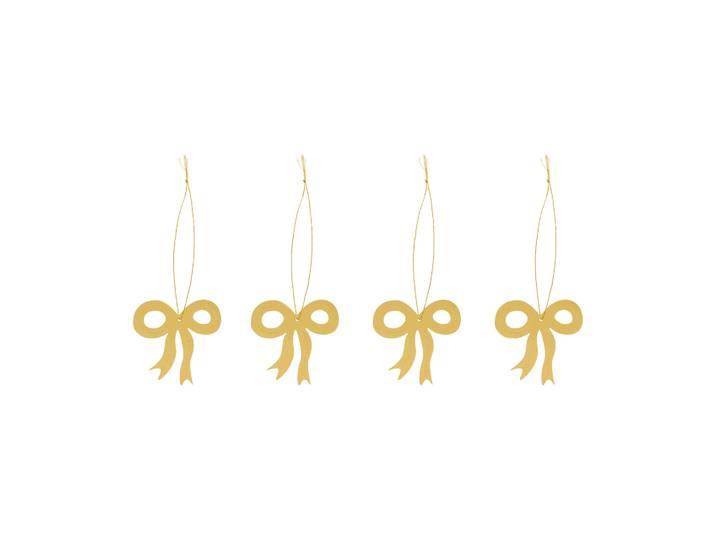Cooee Design Décoration de Noël nœud 6 cm Laiton