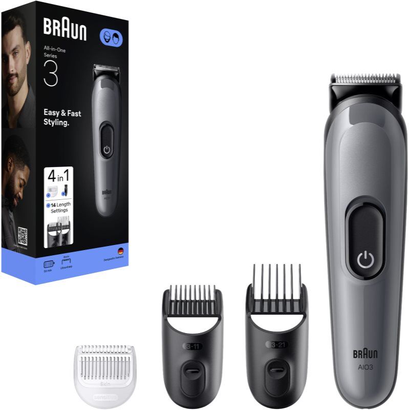 Braun All-In-One Series 3 AIO3500 kit d'entretien des cheveux et de la barbe 4 en 1 1 pcs