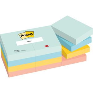 Post-it Haftnotizen Notes Beachside, bunt, 38 x 51mm, selbstklebend, 12x 100 Blatt