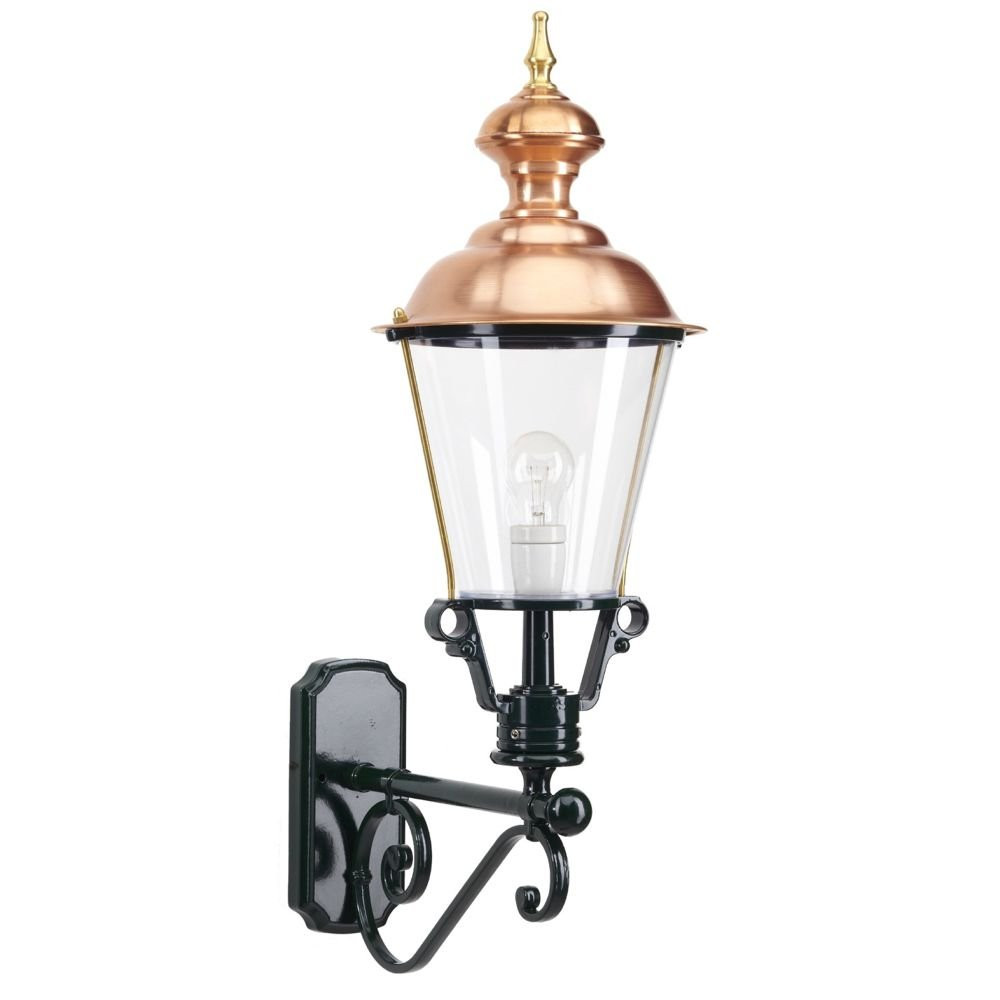 Nostalgische muurlamp Baarn groen KS Verlichting