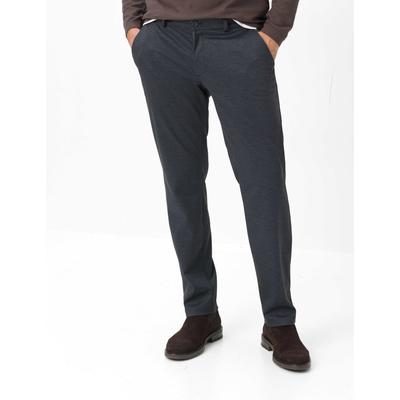 Chinohose EUREX BY BRAX "Style THILO", Herren, Gr. 30U, Unterbauchgrößen, grau (graphit), 84% Polyester, 12% Viskose, 4% Elasthan, Hosen Chinohose