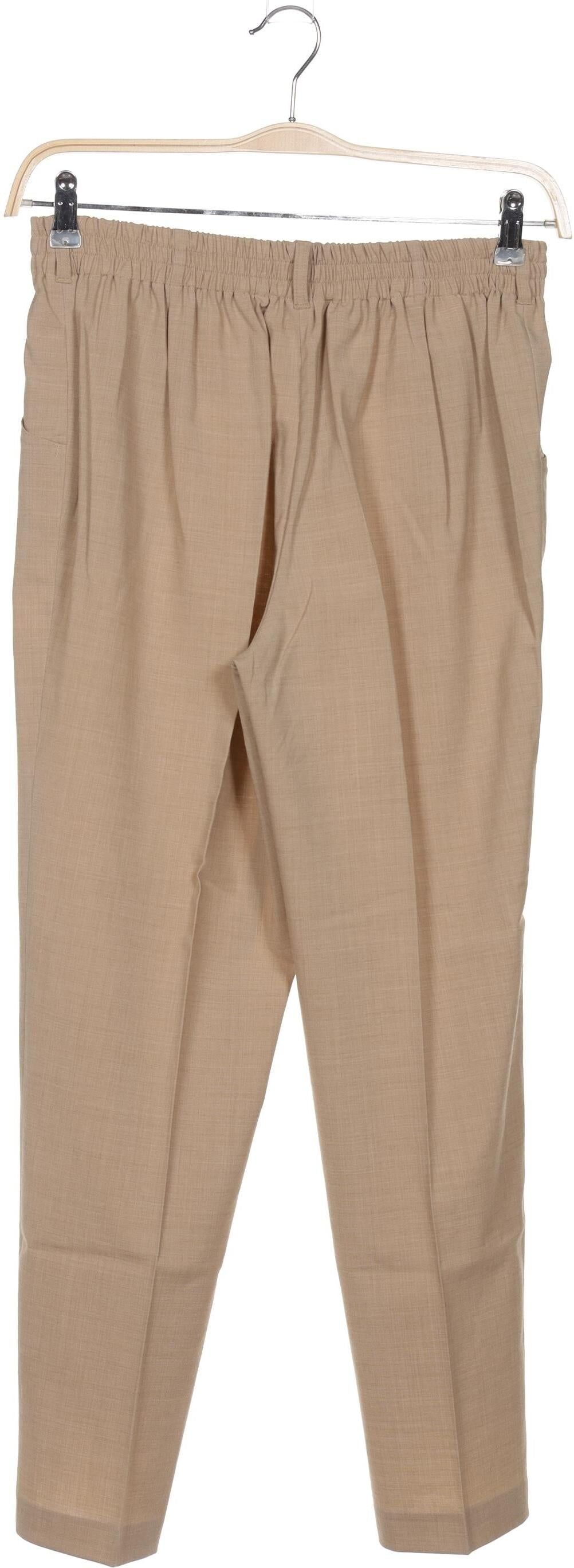Atelier Goldner Schnitt Damen Stoffhose, Beige, Gr. W29, Schurwolle / Synthetik / Elasthan - Second Hand