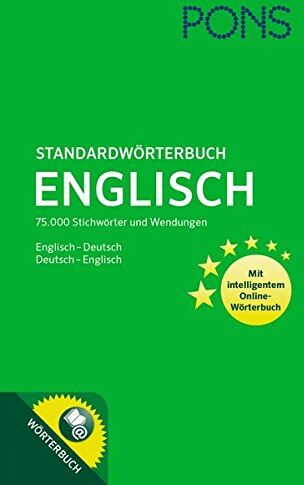 (-). Autor - PONS Standardwörterbuch Englisch: 75.000 Stichwörter und Wendungen. Mit intelligentem Online-Wörterbuch. Englisch-Deutsch / Deutsch-Englisch - Preis vom 14.10.2026 23:07:16 h