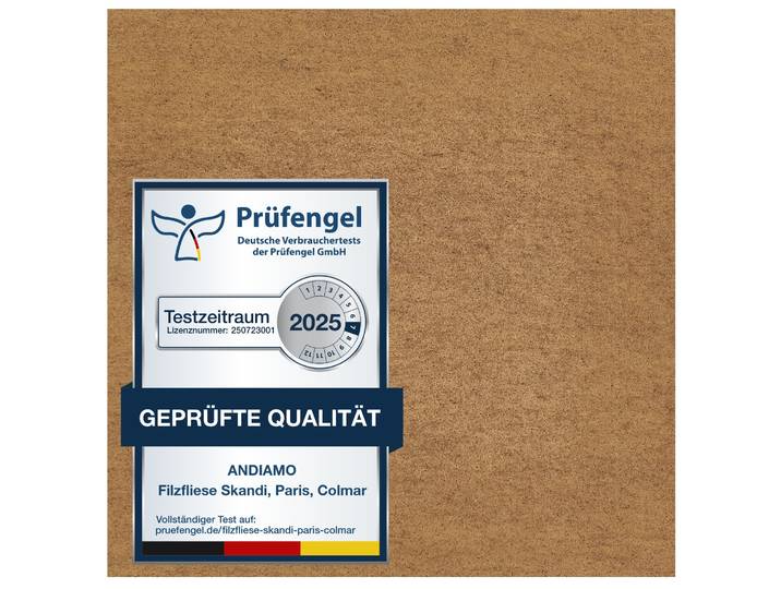 Teppichfliese ANDIAMO Skandi, selbstklebend, Gesamthöhe 4 mm , beige, B:40cm L:40cm, Polypropylen, Teppiche, Teppichfliese, 40x40 cm, 25 Stück (4 qm), 50 Stück (8 qm) oder 100 Stück (16 qm)