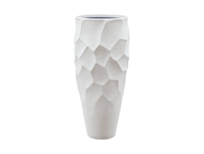 Grosser Blumentopf „Polystone Nathan James Partner“, verschiedene Grössen Weiss Baq Design