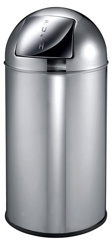 EKO Pushcan afvalbak 40 liter - Roestvrij staal