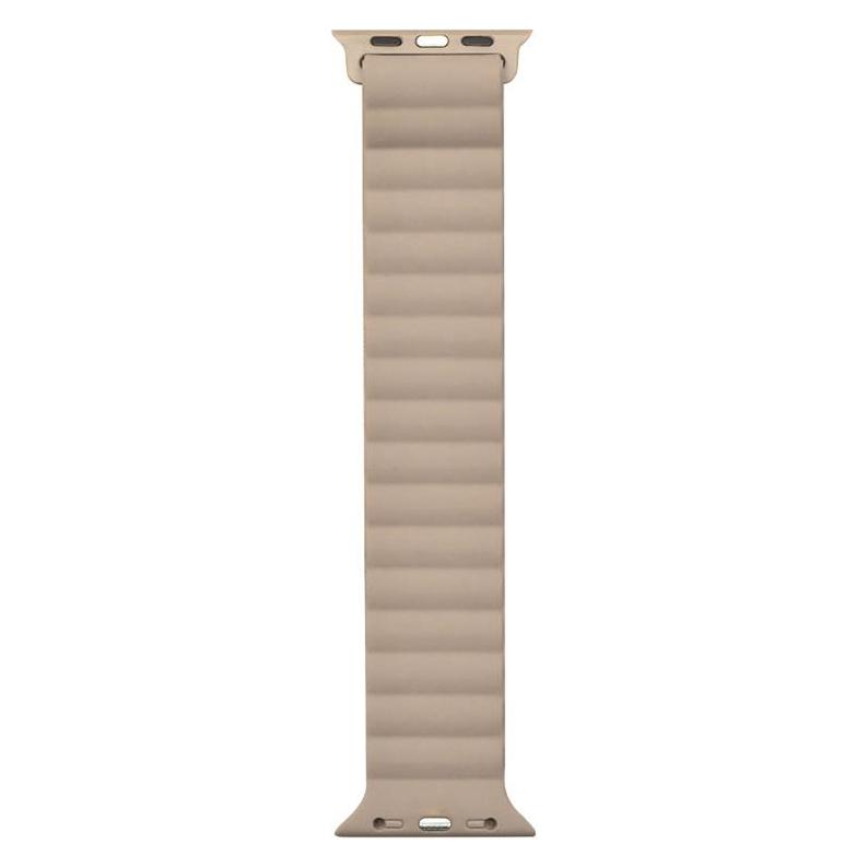 Devia Deluxe Sport 3 40/41/42 mm Khaki / Armband für Apple Watch / Silikon / Magnetverschluss (Silikon) (6938595364792)