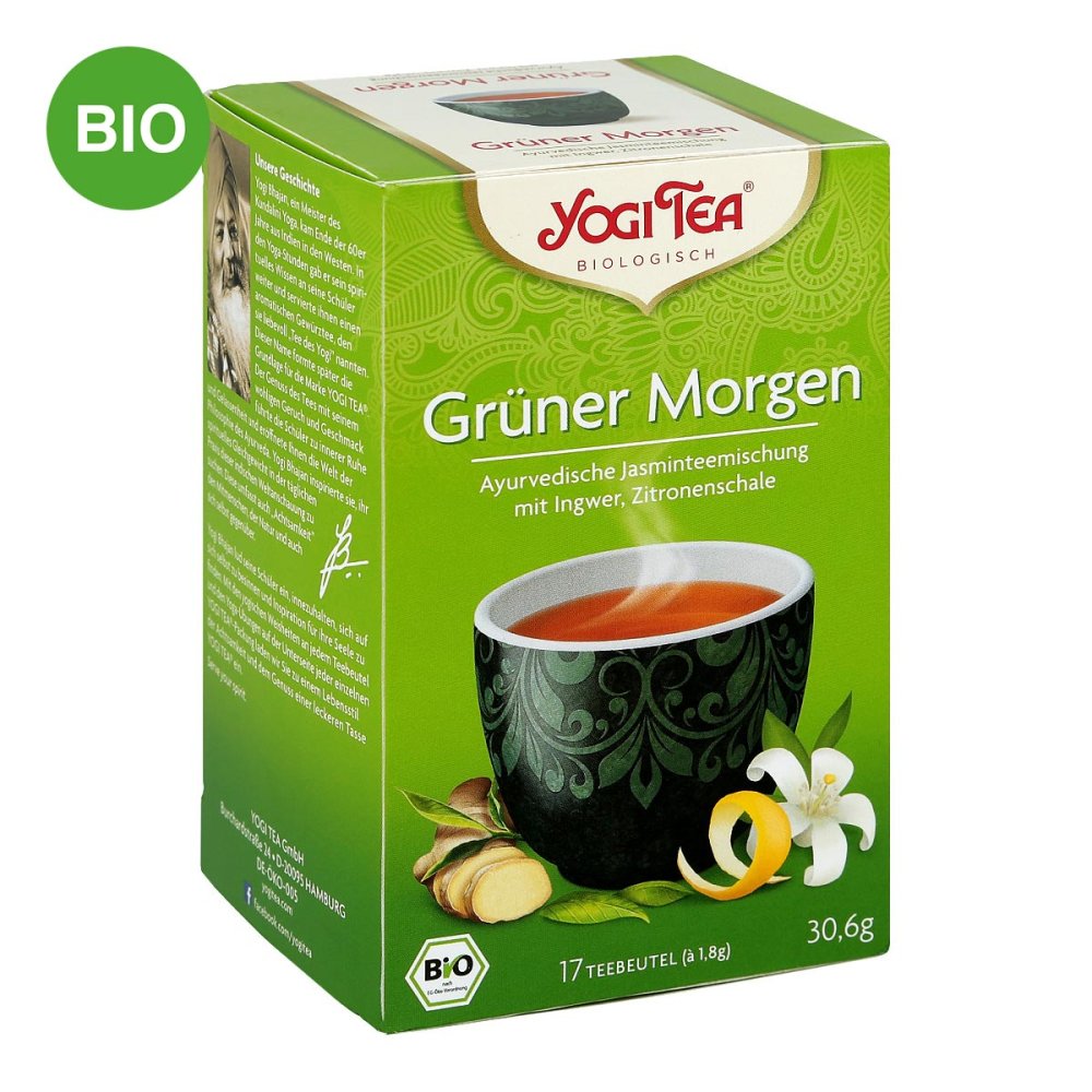 YOGI TEA GmbH Yogi Tea Grüner Morgen Bio Filterbeutel 09688133