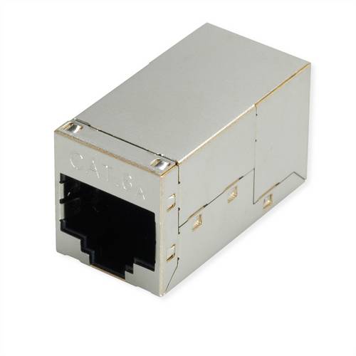 Roline RJ-45 Kupplung geschirmt, Cat.6A (Class EA), silberfarben