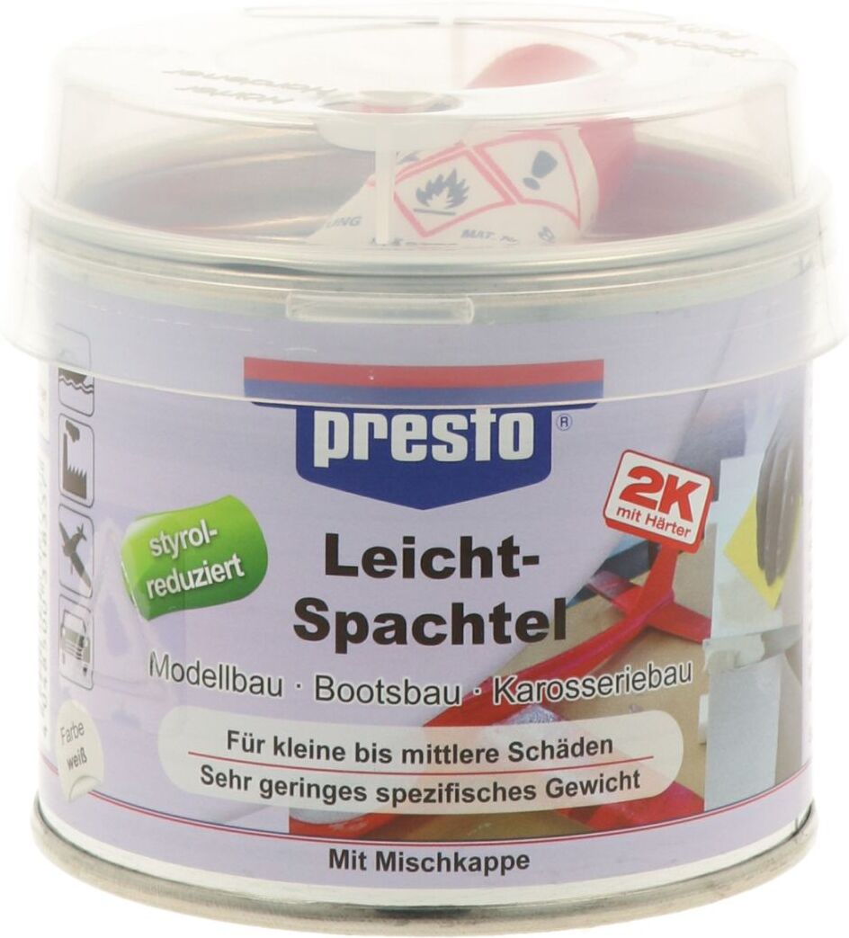 european aerosols presto Leichtspachtel, weiß, 125 g