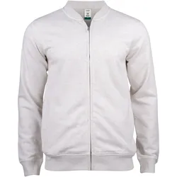 CLIQUE Premium Baumwoll Sweatjacke Herren 925 - natur meliert XS