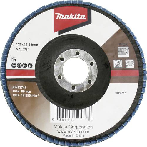 Makita D-63797 Fächerschleifscheibe Durchmesser 125mm Körnung (num)=60 1St.
