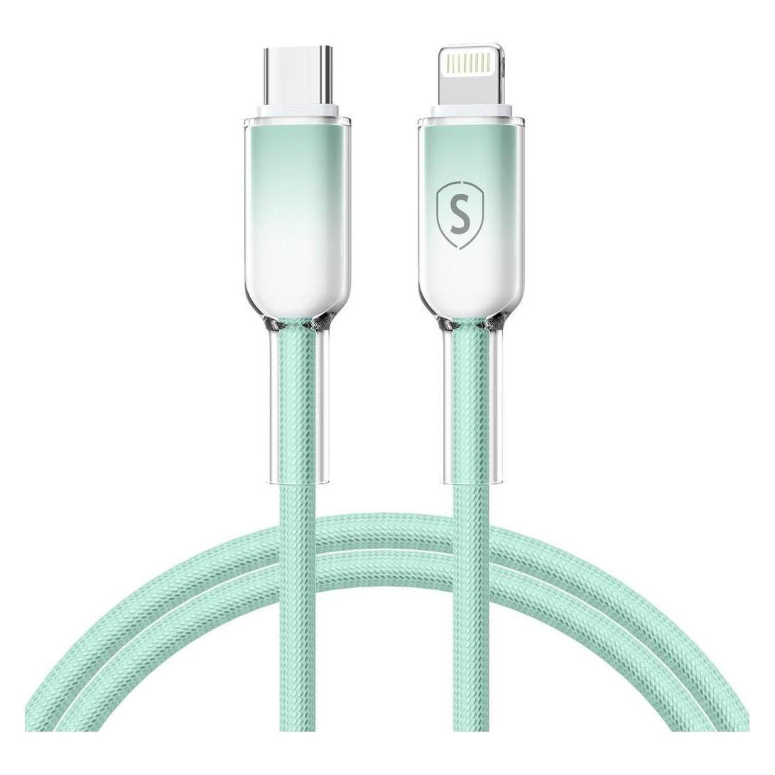 SIGN Dynamic Series USB-C to Lightning Cable 2.4 A, 1m - Green (1 m) (SN-D-GREENCL1M)