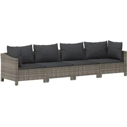 vidaXL, Gartenlounge, Haronetta (2x Sessel + 2x Mittelteil)