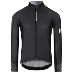 Q36.5 Langarmtrikot Gregarius Hybrid Collar Fade | schwarz XL