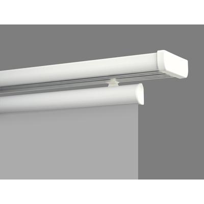 Gardinenschiene GOOD LIFE "Sileno", weiß, L:140cm, Aluminium, Gardinenstangen, Gardinenschiene