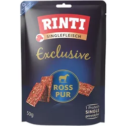 Rinti Singlefleisch Exclusive Snack Ross pur 12x50 g