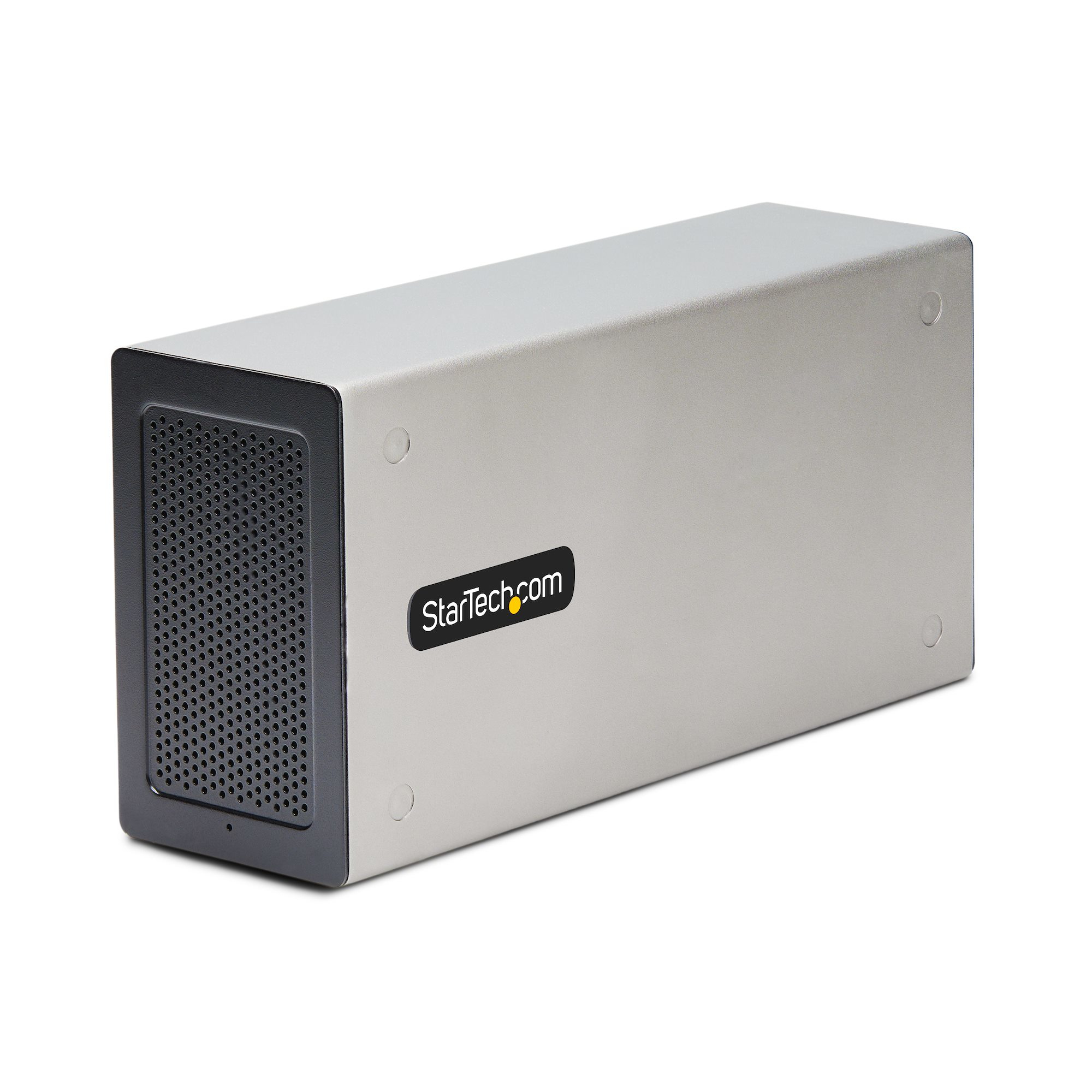 StarTech.com Thunderbolt 3 PCIe Erweiterungsgehäuse, Externes Gehäuse mit 2 PCI Express Slots, PCIe Box für Laptops/Desktops/All-In-Ones, 8K/4K über TB3/DP 1.4 Ports, Für Video Capture/Glasfaser/Netzwerkkarten, Kabelgebunden, Thunderbolt 3, Silber, 8K Ultra HD, 60 Hz, Leistung