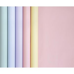 Clairefontaine Geschenkpapier 95801C Tiny Rolls, Pastellfarben sortiert, 35cm x 5m, 20 Rollen