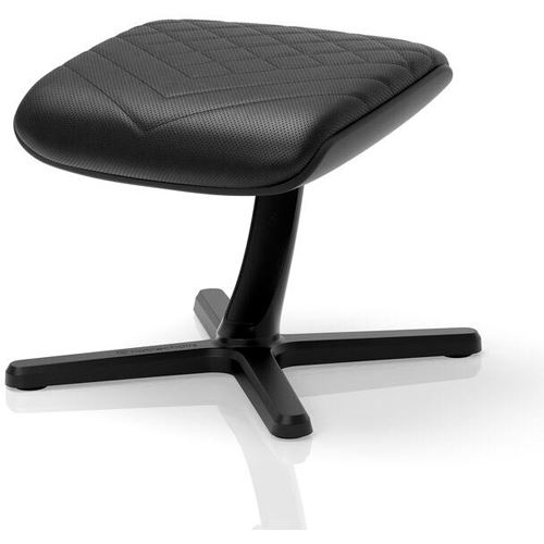 noblechairs Fußstütze 2 - Echtleder Schwarz